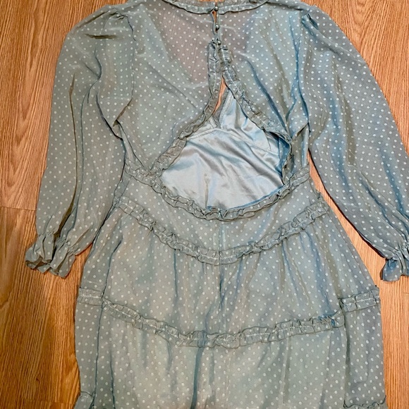 Mint Ruffle Mini Dress - Picture 7 of 7